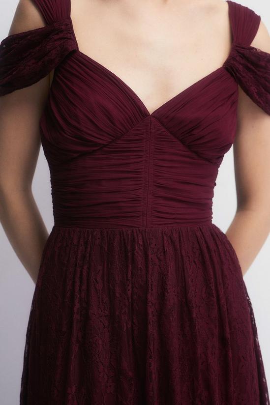 Coast Lace Skirt Off Shoulder Chiffon Maxi Dress 5