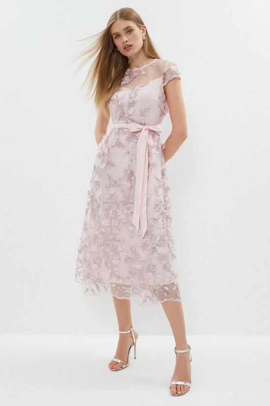 Coast All Over Floral Embroidered Midi Dress 1