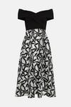 Coast Wrap Bardot 2 In 1 Jacquard Skirt Midi Dress thumbnail 4