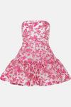 Coast Jacquard Bandeau Full Skirt Mini Dress thumbnail 4