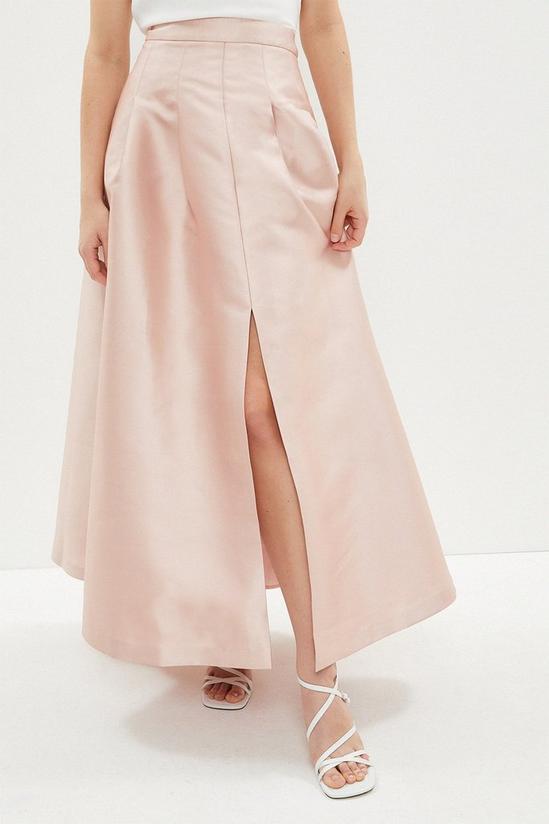Coast Structured Twill Maxi Skirt With Front Split 2