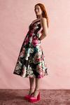 Coast Alexandra Gallagher V Neck Panelled Full Skirt Midi Dress thumbnail 2