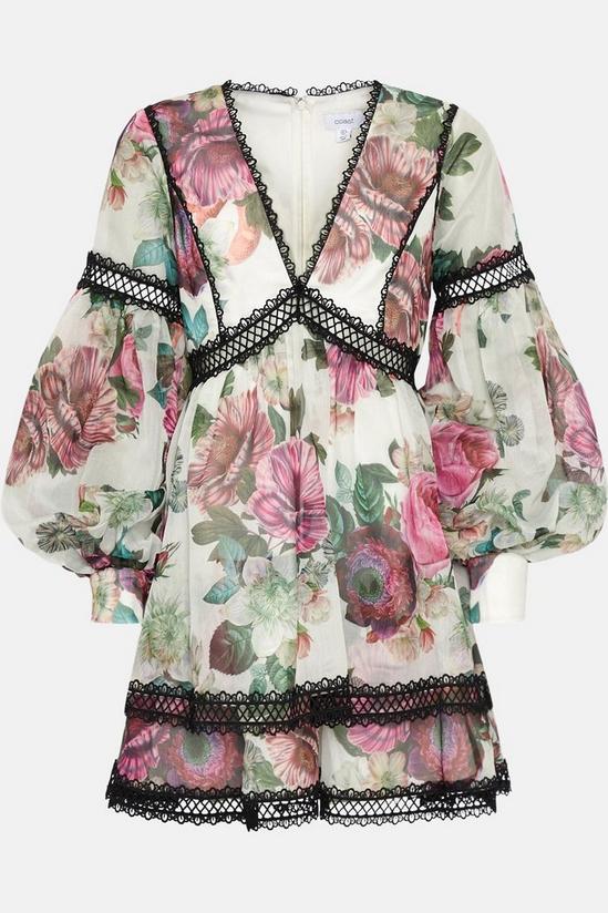 Coast Alexandra Gallagher Lace Trim Blouson Sleeve Mini Dress 4