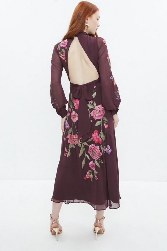 Coast Alexandra Gallagher Floral Embroidered Midi Dress 3
