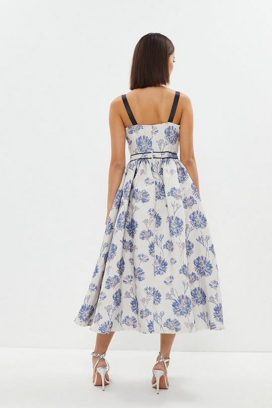 Dresses | Petite Jacquard Midi Dress With Tipped Detail | Coast