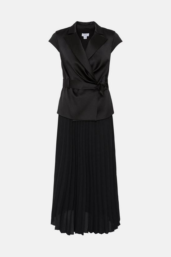 Coast Premium Pleat Skirt Wrap Top Midi Dress 4