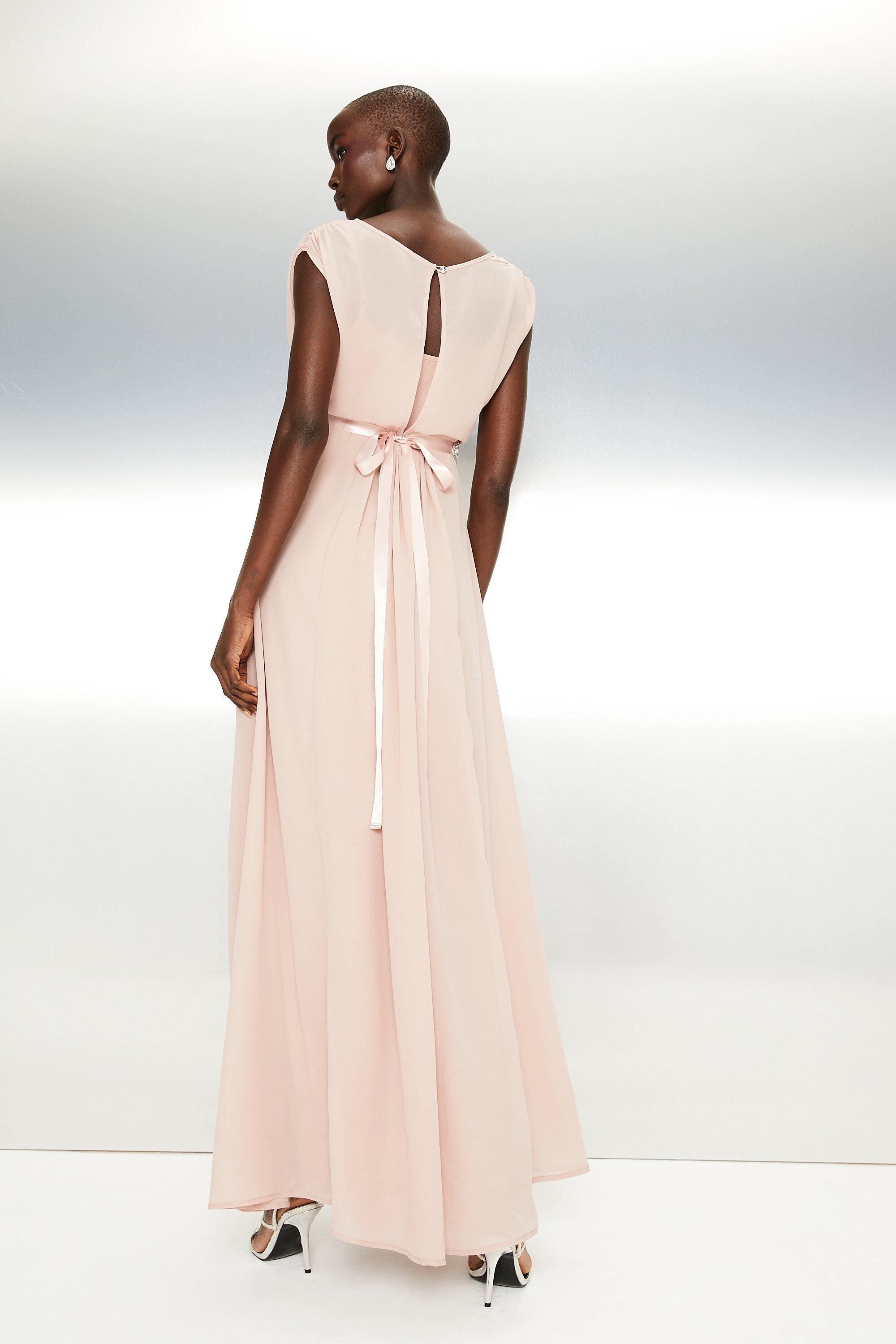 Coast mel cheap maxi dress blush