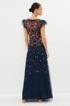 Coast Petite Flutter Sleeve All Over Embroidered Maxi Dress thumbnail 3