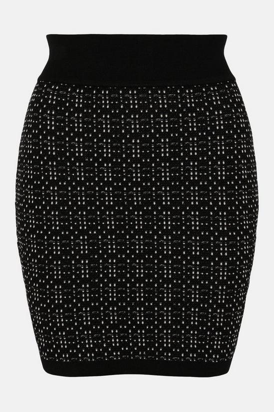 Coast Tweed Knitted Chain Detail Skirt 4