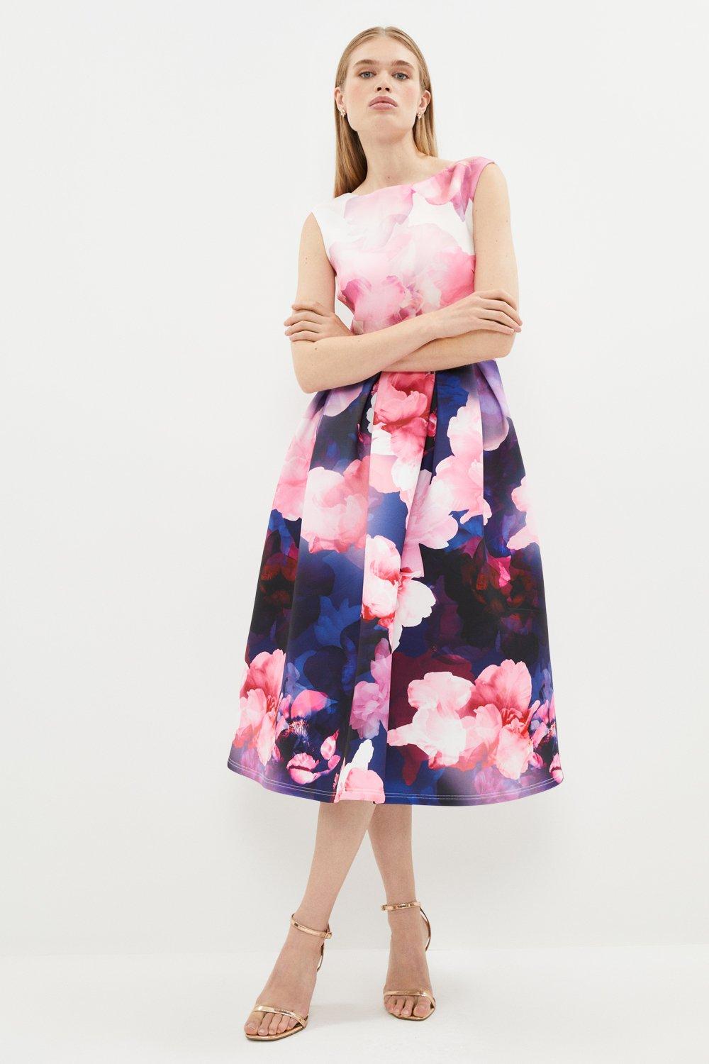 Peony Full Skirted Structured Dress