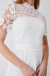 Coast Corded Lace Top Pleated Full Skirt Midi Dress thumbnail 2
