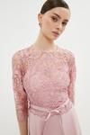 Coast Premium Placement Lace Crepe Skirt Midi Dress thumbnail 2