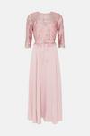 Coast Premium Placement Lace Crepe Skirt Midi Dress thumbnail 4