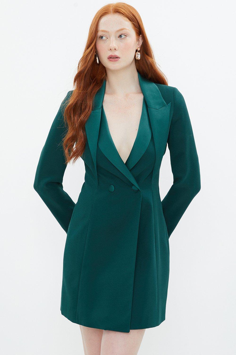 Alexandra Gallagher Premium Blazer Dress - Green