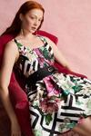 Coast Alexandra Gallagher Mini Dress In Floral Print With Belt thumbnail 1