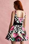 Coast Alexandra Gallagher Mini Dress In Floral Print With Belt thumbnail 3