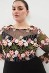 Coast Plus Size 3D Floral Lace Bodice Full Skirt Midi Dres thumbnail 2