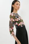 Coast 3d Floral Lace Bodice Full Skirt Midi Dress thumbnail 1