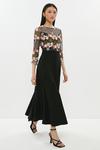 Coast 3d Floral Lace Bodice Full Skirt Midi Dress thumbnail 2