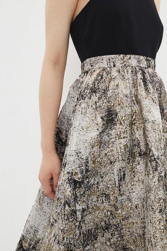 Coast Premium Jacquard Skirt Halter Top Midi Dress 2