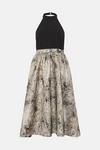 Coast Premium Jacquard Skirt Halter Top Midi Dress thumbnail 4