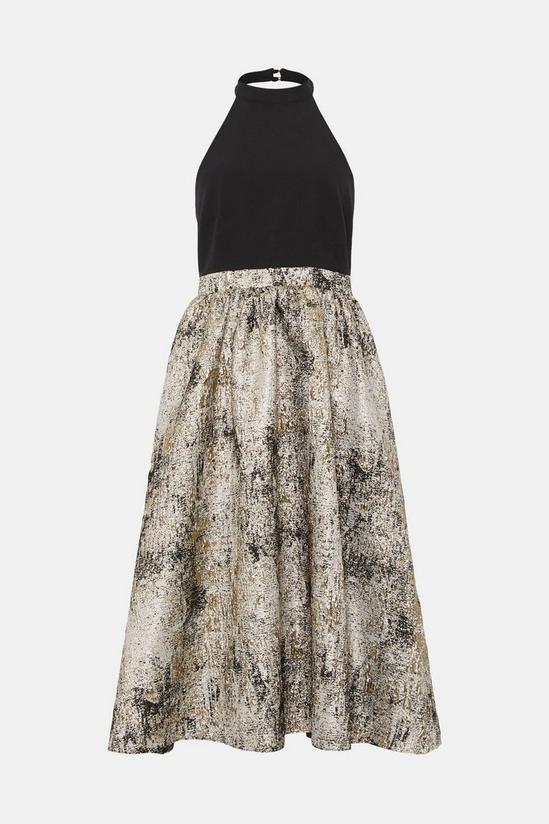Coast Premium Jacquard Skirt Halter Top Midi Dress 4