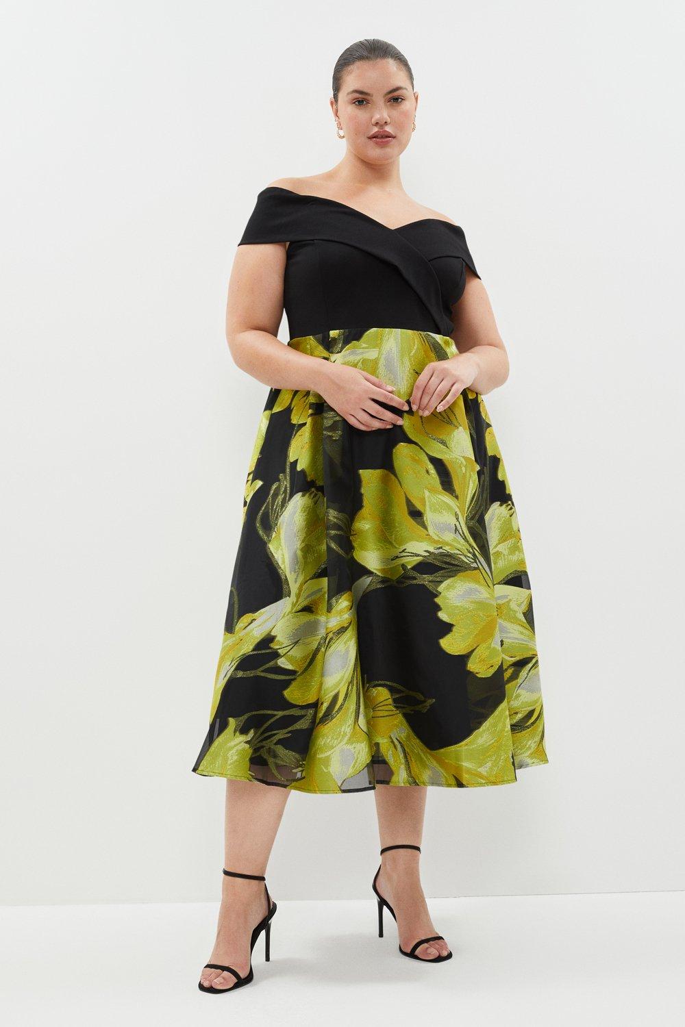 Coast maura shop print bardot dress