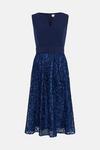 Coast Petite Notch Neck Belted Embroidered Midi Dre thumbnail 4