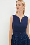Coast Notch Neck Belted Embroidered Midi Dress thumbnail 2