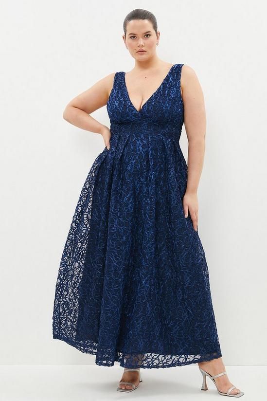 Coast Plus Size Wrap Front Embroidered Maxi Dress 2