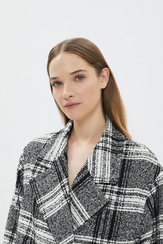 Coast Premium Wool Blend Large Check Longline Coat 2