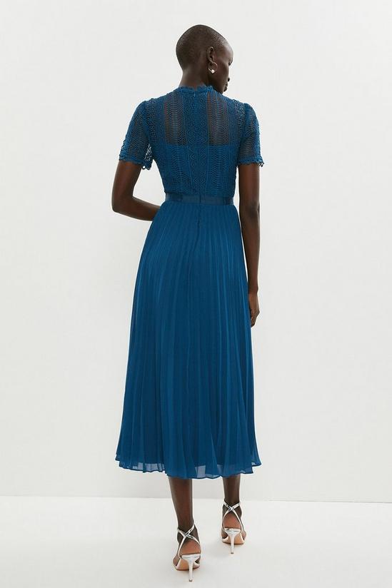 Coast Vertical Lace Bodice Pleat Skirt Dress 3
