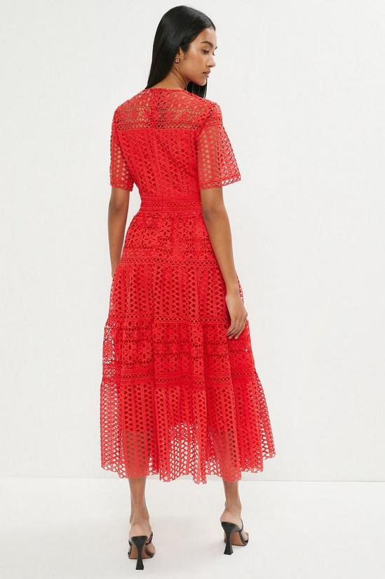 Coast Midi Dress In Lace With Tiers 3