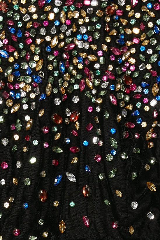 Coast Julie Kuyath Velvet Mini Dress With Jewels 5