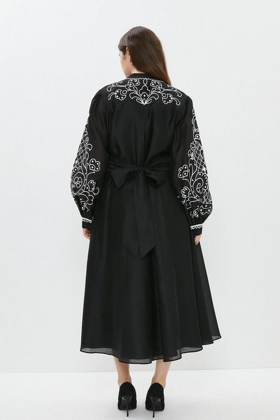 Coast Plus Size Cutwork And Embroidery Shirt Dress 3