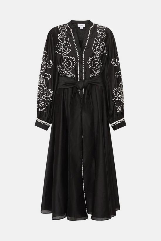 Coast Plus Size Cutwork And Embroidery Shirt Dress 4