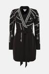 Coast Premium Long Sleeve Tux Dress With Hand Beade thumbnail 4