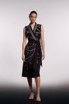 Coast Premium Sleeveless Tux Dress With Hand Beadin thumbnail 1