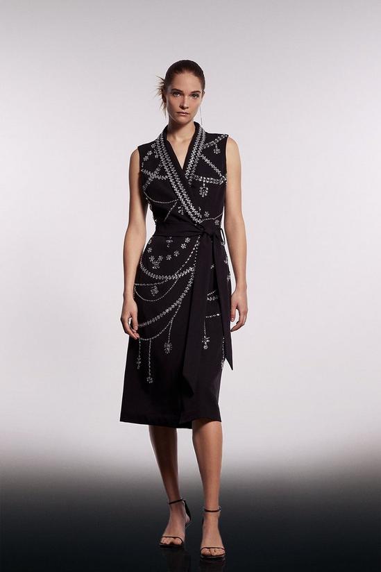 Coast Premium Sleeveless Tux Dress With Hand Beadin 1