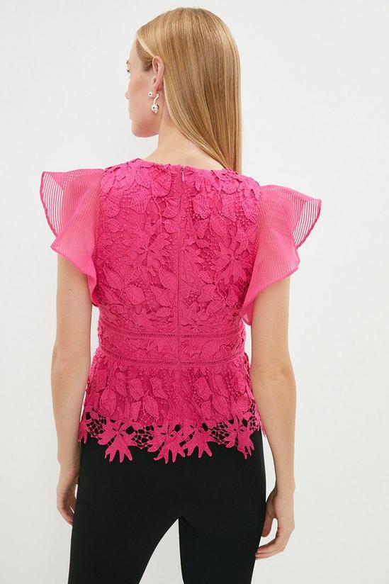 Coast Lace Top With Organza Frill 3