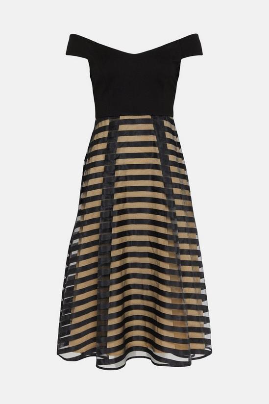 Coast Burnout Stripe Bardot Dress 4