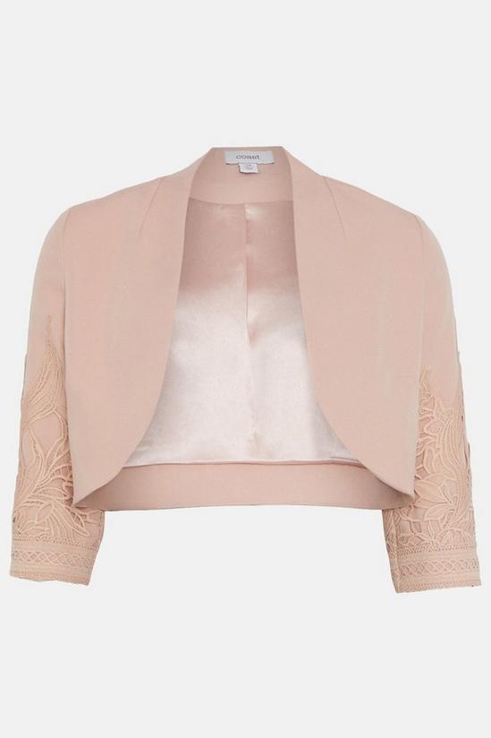 Coast Cropped Jacket With Lace Trim 4