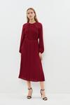 Coast Blouson Sleeve Lace Detail Pleat Skirt Dress thumbnail 1