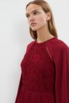 Coast Blouson Sleeve Lace Detail Pleat Skirt Dress thumbnail 2