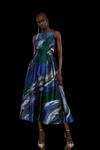 Coast Premium Metallic Abstract Jacquard Midi Dress thumbnail 1