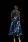 Coast Premium Metallic Abstract Jacquard Midi Dress thumbnail 3
