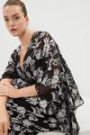 Coast Plus Size Premium Metallic Kimono Dress thumbnail 1