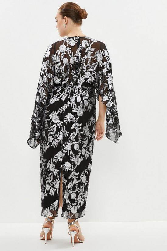 Coast Plus Size Premium Metallic Kimono Dress 3