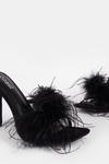 Coast Strappy Feather Faux Suede Heel thumbnail 2