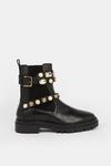 Coast Gem And Faux Pearl Strap Leather Boot thumbnail 1